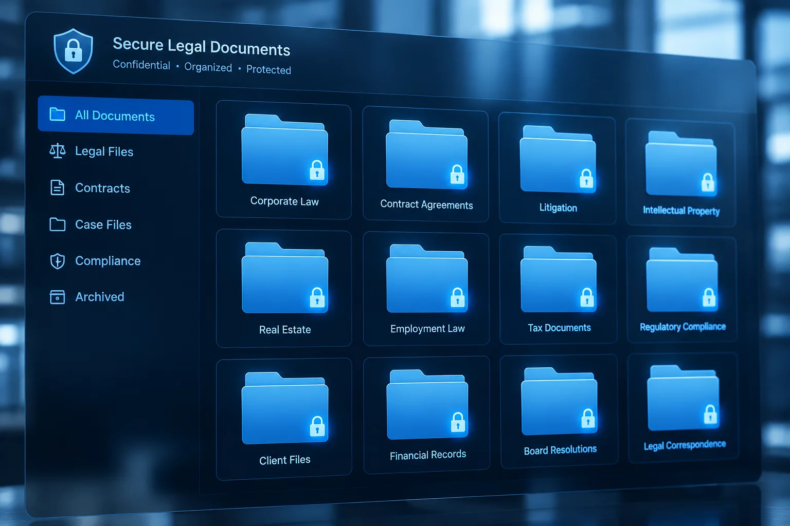 Legal Document Blueprint diagram