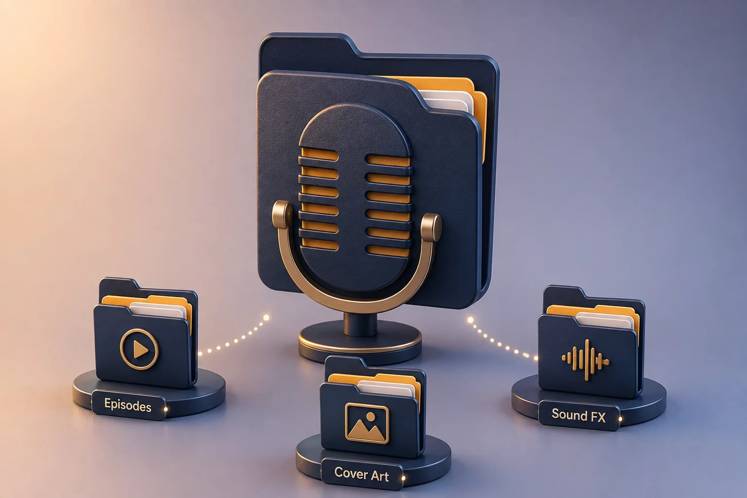 Podcast Launch Blueprint diagram
