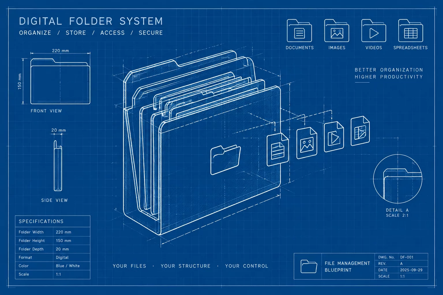 Standard Folder Blueprint preview interface